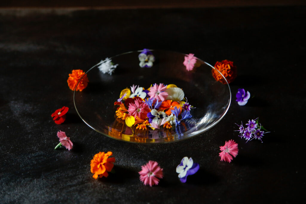 倉敷美観地区の「然味-sami-」のお花のコース